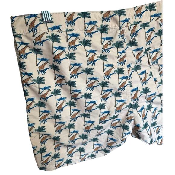 Retromarine Banana Republic NWT Swim Shorts Giraffe Print Mesh Lining Size XL - Picture 6 of 13